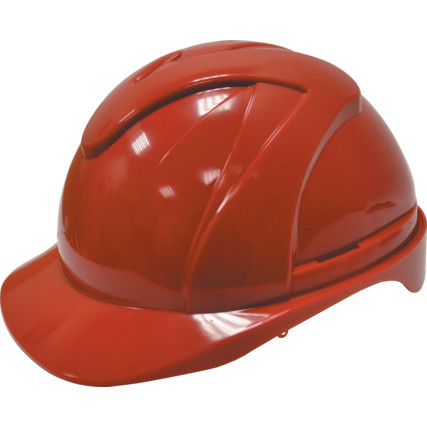 ABS VENTED COMFORT FIT SAFETY HELMET RED TFF9571240K - Click Image to Close