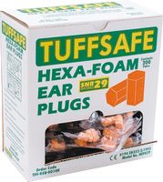 ORANGE HEXA-FOAM EAR PLUGS (PR)+ - Click Image to Close