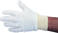 LADIES BLEACHED WHITE K/W STOCKINETTE GLOVES SZ.7 - Click Image to Close