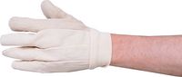 PAIR MENS COTTON DRILL K/WRIST GLOVES - Click Image to Close