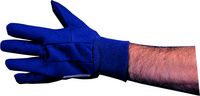 NAVY BLUE COTTON DRILL GLOVES - Click Image to Close