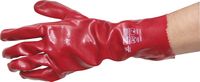 RED PVC FULLY COATED 14"GAUNTLETS - Click Image to Close