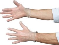 VINYL DISPOSABLE GLOVES CLEAR - X/LARGE (BOX-100) - Click Image to Close