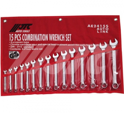 JTCAE2415S COMBINATION WRENCH SETS 15PCS