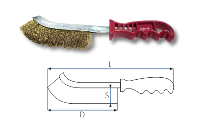 REMAX BRASS COATED WIRE SCRATCH BRUSH