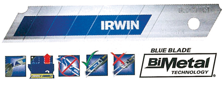 IRWIN Snap-Off Bi Metal Blue Blades