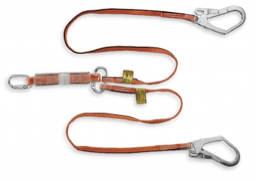 Twin Webbing Lanyard with Energy Absorber