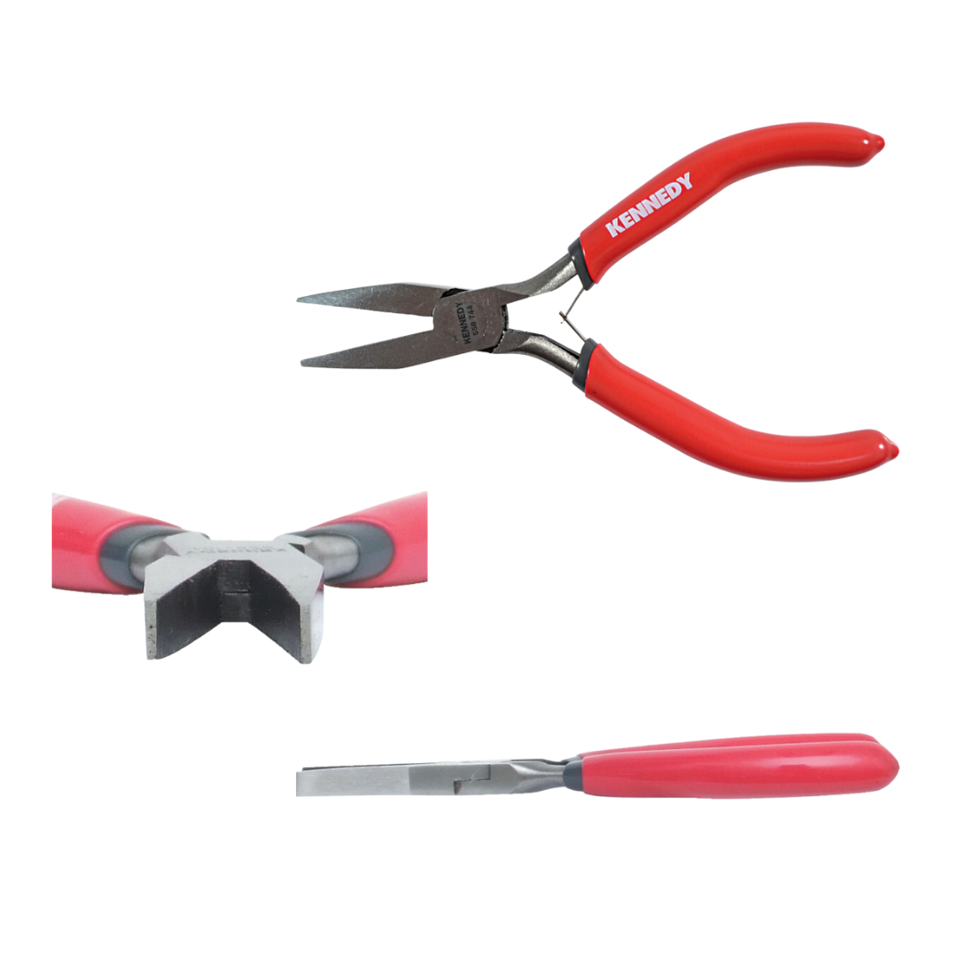 KENNEDY KEN5587440K 130mm/5.1/4" MICRO PLIERS - FLAT NOSE