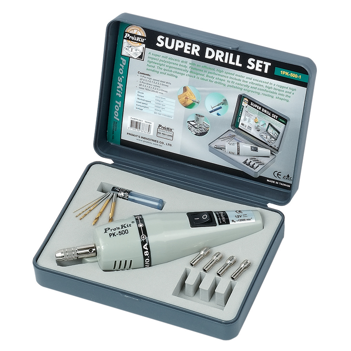 1PK-500-1 Super Drill Set (W/O Adaptor and 5pcs grindstones)