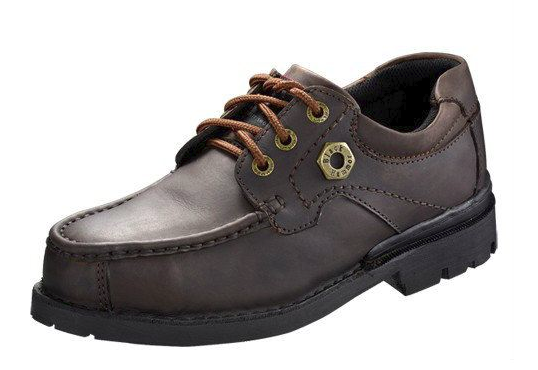BLACK HAMMER SAFETY SHOES Low Cut Mocassins With Lace Up BH4992