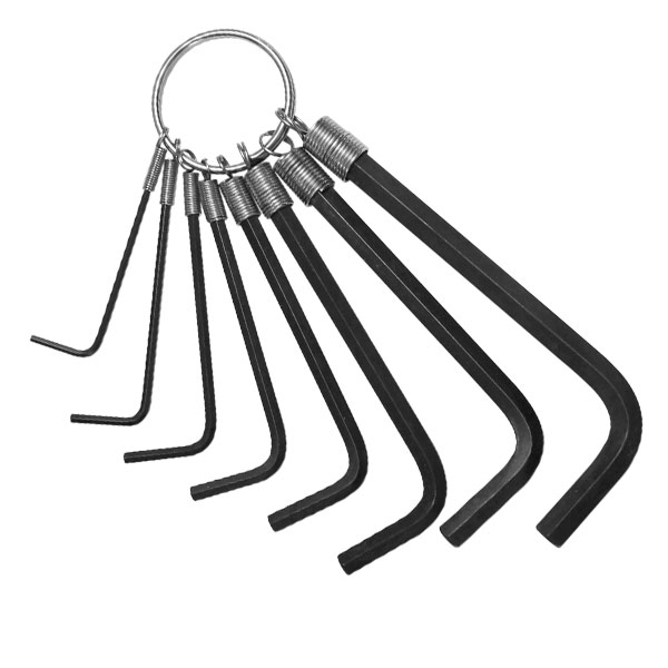 8 PCS HEX KEY SET WITH KEY RING 61ECT08M