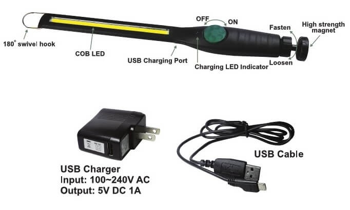 JONNESWAY AG010207 15W COB LED WORKING LIGHT