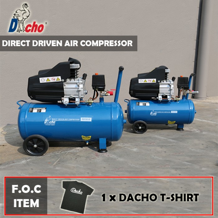 DACHO 3HP 50L DIRECT COUPLED AIR COMPRESSOR + 1/2? IMPACT WRENCH