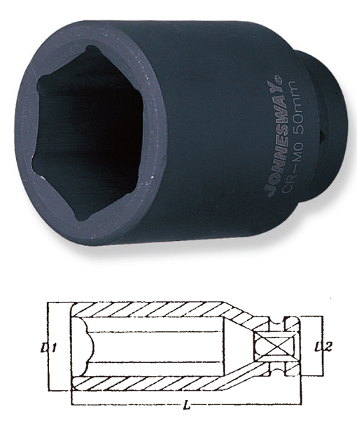 DEEP IMPACT SOCKET 1"DR - 38MM