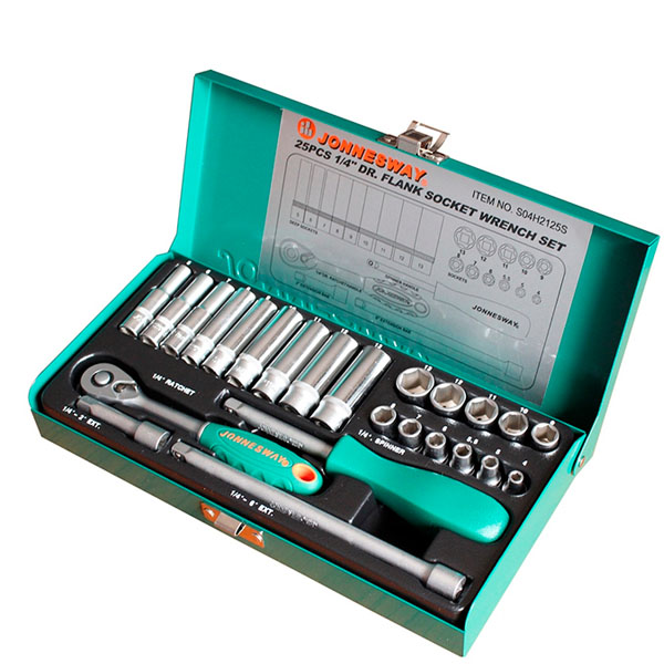 Jonnesway 1/4" DR. SOCKET SET 25 PCS - S04H2125S