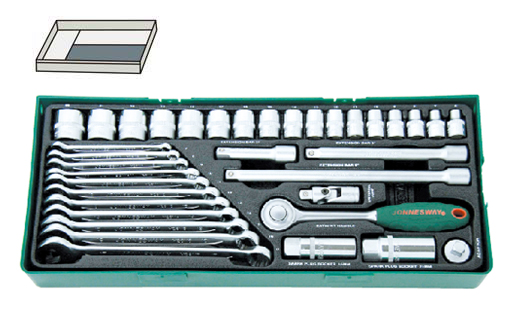 36PCS 3/8"DR. SOCKET & COMBINATION WRENCH SET S04H3536SP