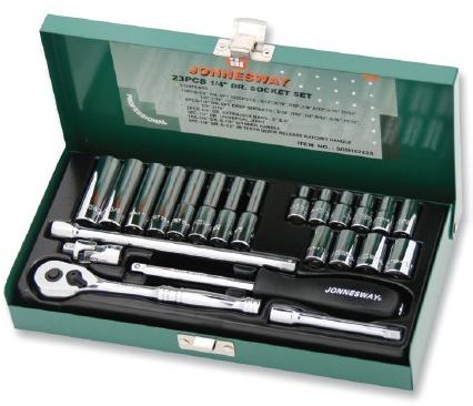 Jonnesway 1/4" DR. SOCKET SET (SAE) 23 PCS - S05H2223S