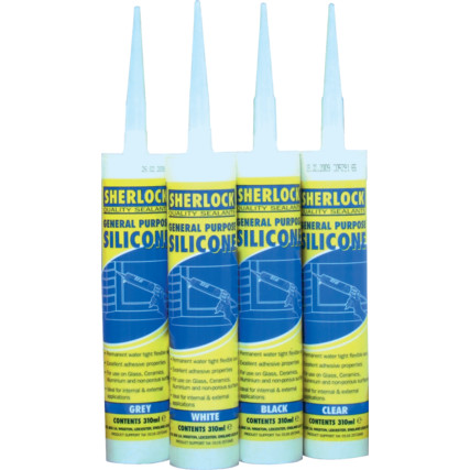 CLEAR SILICONE SEALANT CARTRIDGE 310ml SHK7163110K