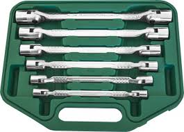 DOUBLE FLEXIBLE SOCKET WRENCH SET 6 PCS W43A106S