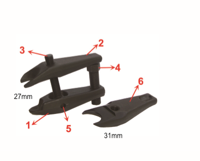 JONNESWAY AE310178 BMW BALL JOINT PULLER (27&31MM)