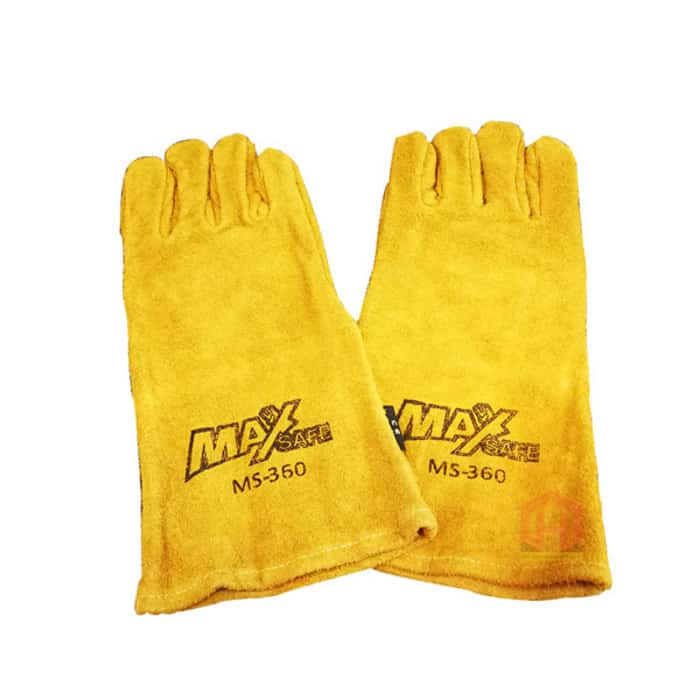 MAX-3 14 MAX-SAFE WELDING LEATHER HAND GLOVE MS-360 (DOZEN)