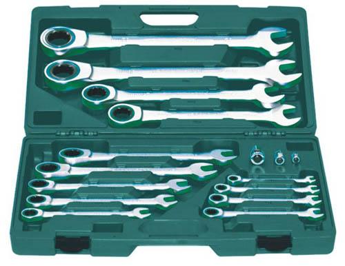 Jonnesway 72 Teeth Ratcheting Combination Wrench Set W45117S