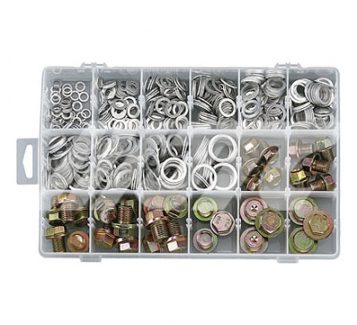 JTC2019A ASSORTMENT OF ALUMINUM GASKETS & SCREWS