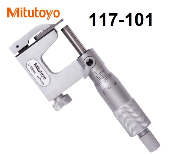 Mitutoyo 117-101 Uni-Mike Ratchet Stop 0-25mm Range 0.01mm Gr