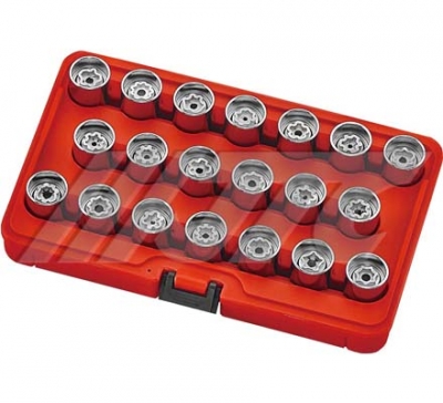 JTC-4456 AUDI WHEEL SCREW LOCK SOCKET SET(20PCS) - Click Image to Close