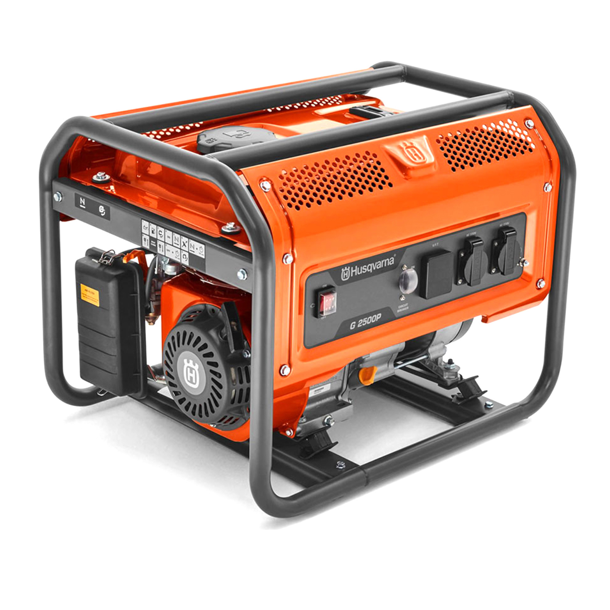 Husqvarna G2500P: Petrol Generator, 2200W, 15L Fuel Tank, 43kg