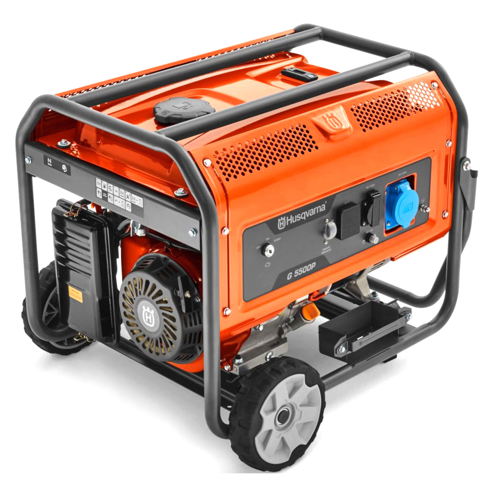 Husqvarna G5500P: Petrol Generator, 5500W, 25L Fuel Tank, 88kg