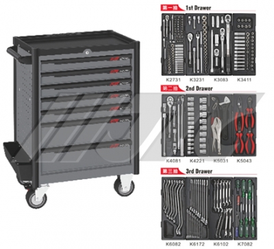 JTC-5021+225 225PCS TOOLS CHEST SET