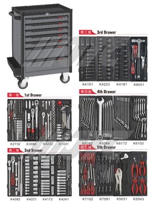 JTC-5021+344 344PCS TOOLS CHEST SET