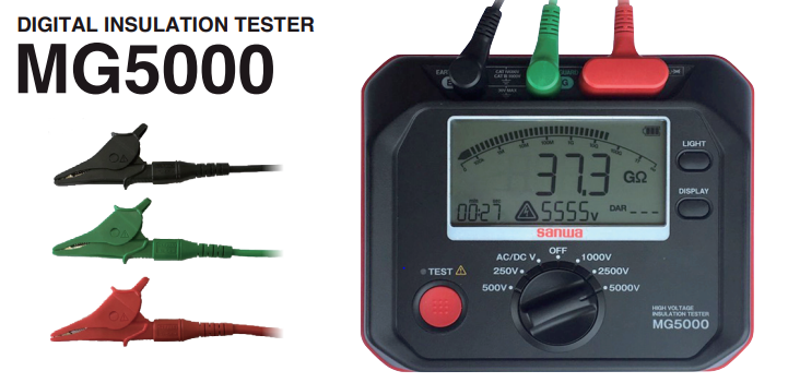 SANWA MG5000 INSULATION RESISTANCE TESTER