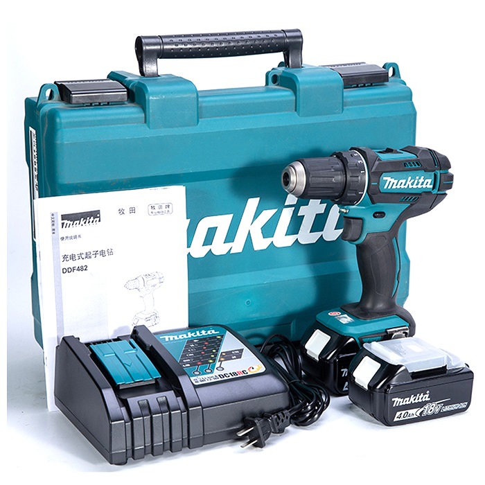 Makita DDF482RFE: Cordless Driver Drill, Drill Chuck 13mm, 18V