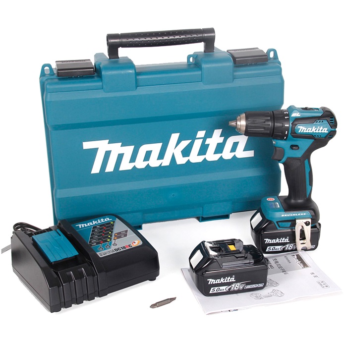 Makita DDF483RFE: Cordless Driver Drill, Drill Chuck 13mm, 18V