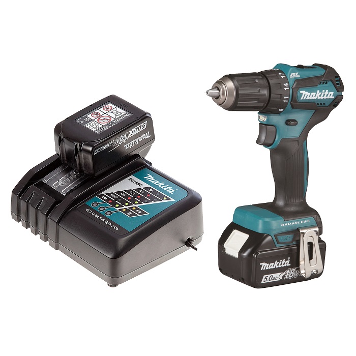 Makita DDF483RTE: Cordless Driver Drill, Drill Chuck 13mm, 18V