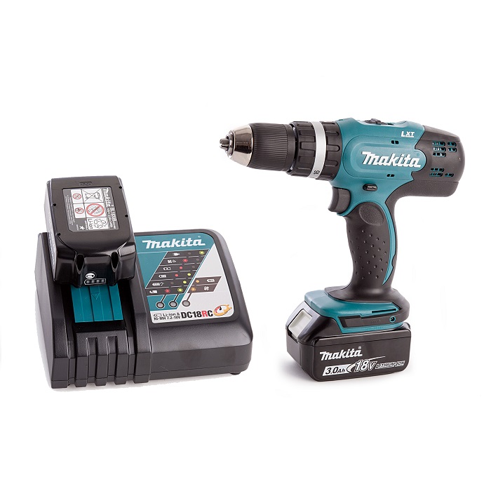 Makita DHP453RFE Cordless Impact Drill, Drill Chuck 13mm, 18V