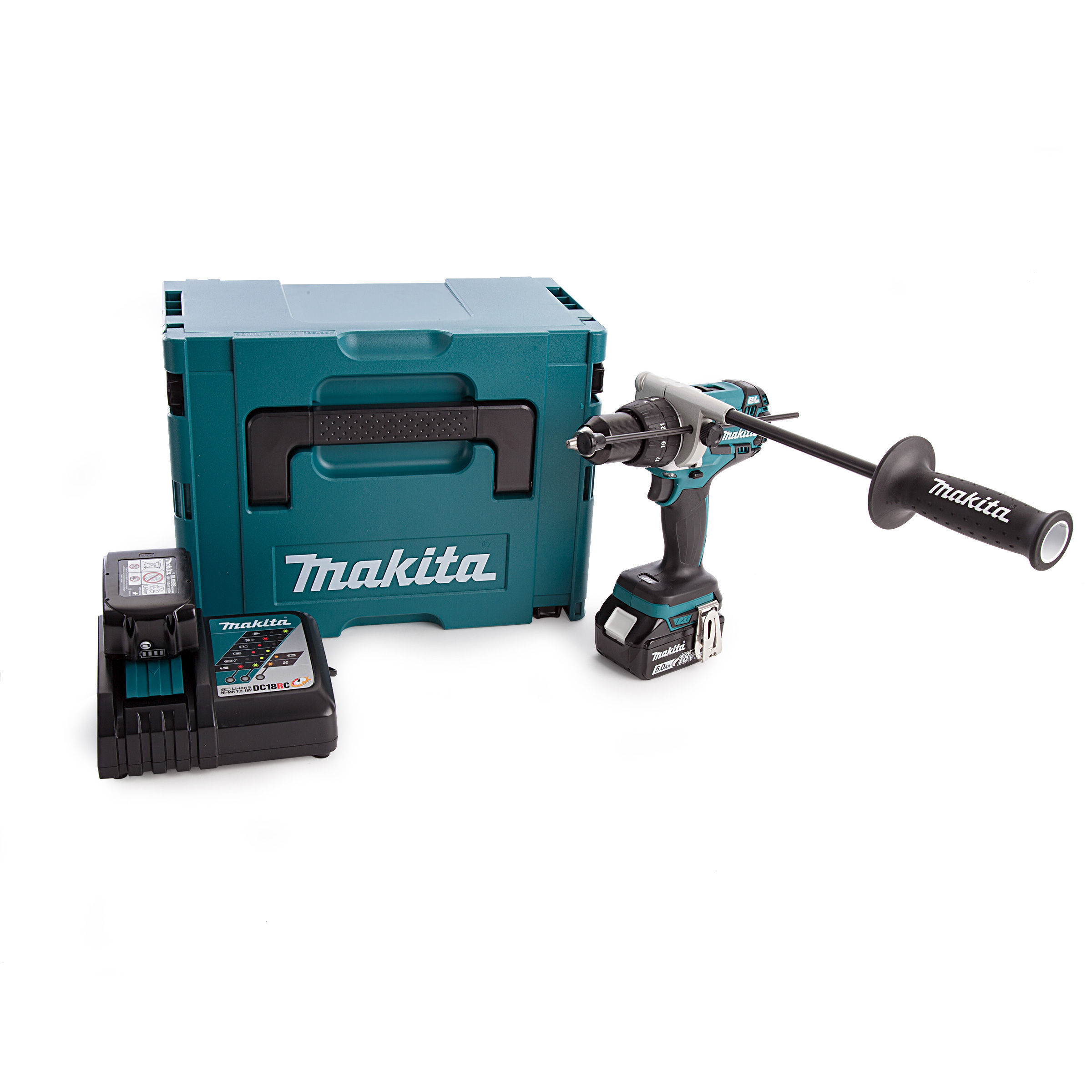 Makita DHP481RTE: Cordless Impact Drill, Drill Chuck 13mm, 18V