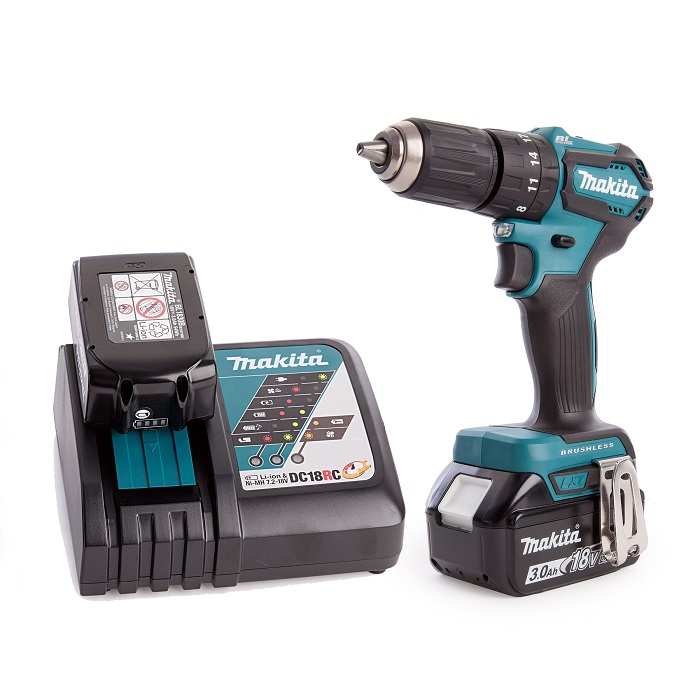 Makita DHP483RFE: Cordless Impact Drill, Drill Chuck 13mm, 18V