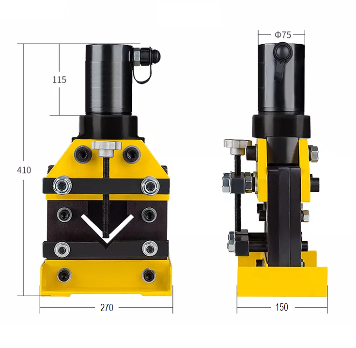 Hydraulic Angle Steel Cutter 75mm