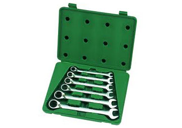 SATA 09025 Metric Double Ratcheting Wrench Set 6Pcs