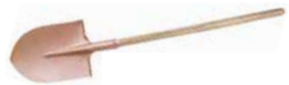 1450mm Safety Round Mouth Shovel - Al-Br