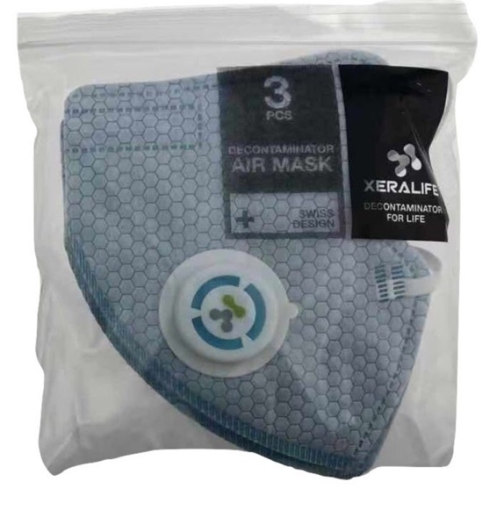 XERALIFE DECONTAMINATOR AIR MASK SWISS DESIGN