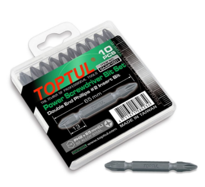 Toptul GAAW1003 Power Screwdriver Bit Set (10 Pcs)