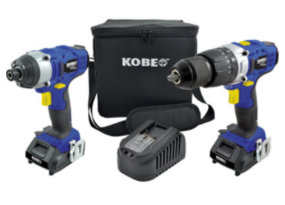 KOBE 18V COMBI/IMPACT DRIVER TWIN PACK2X2.0AH LIION KBE279230K