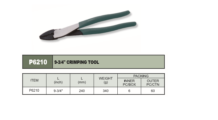 9-3/4" CRIMPING TOOL P6210