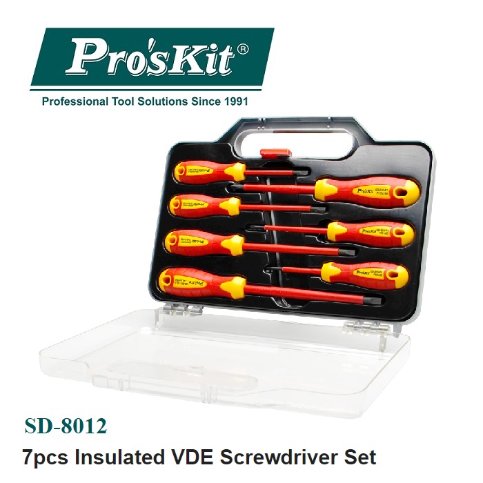Pro'sKit SD-8012 Insulated Screwdriver Set 