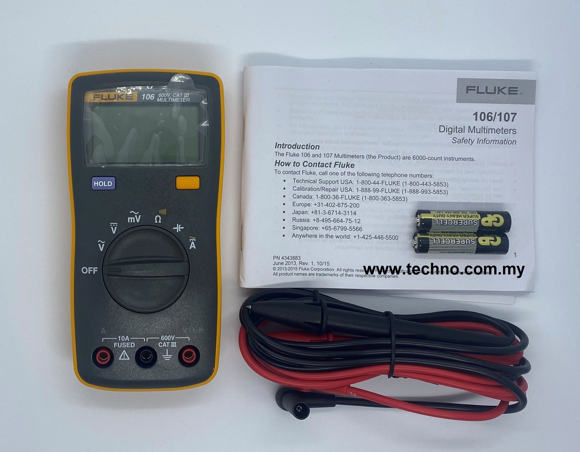 Fluke 106 Palm-sized Digital Multimeter