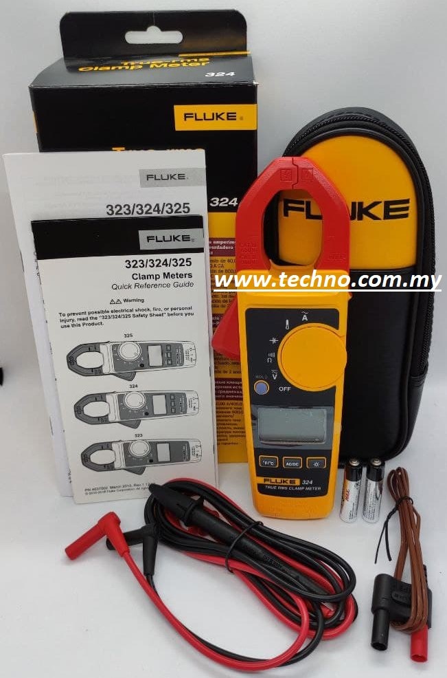 FLUKE-324 - METER, CLAMP, TRMS, W/TEMP, AC, 400A